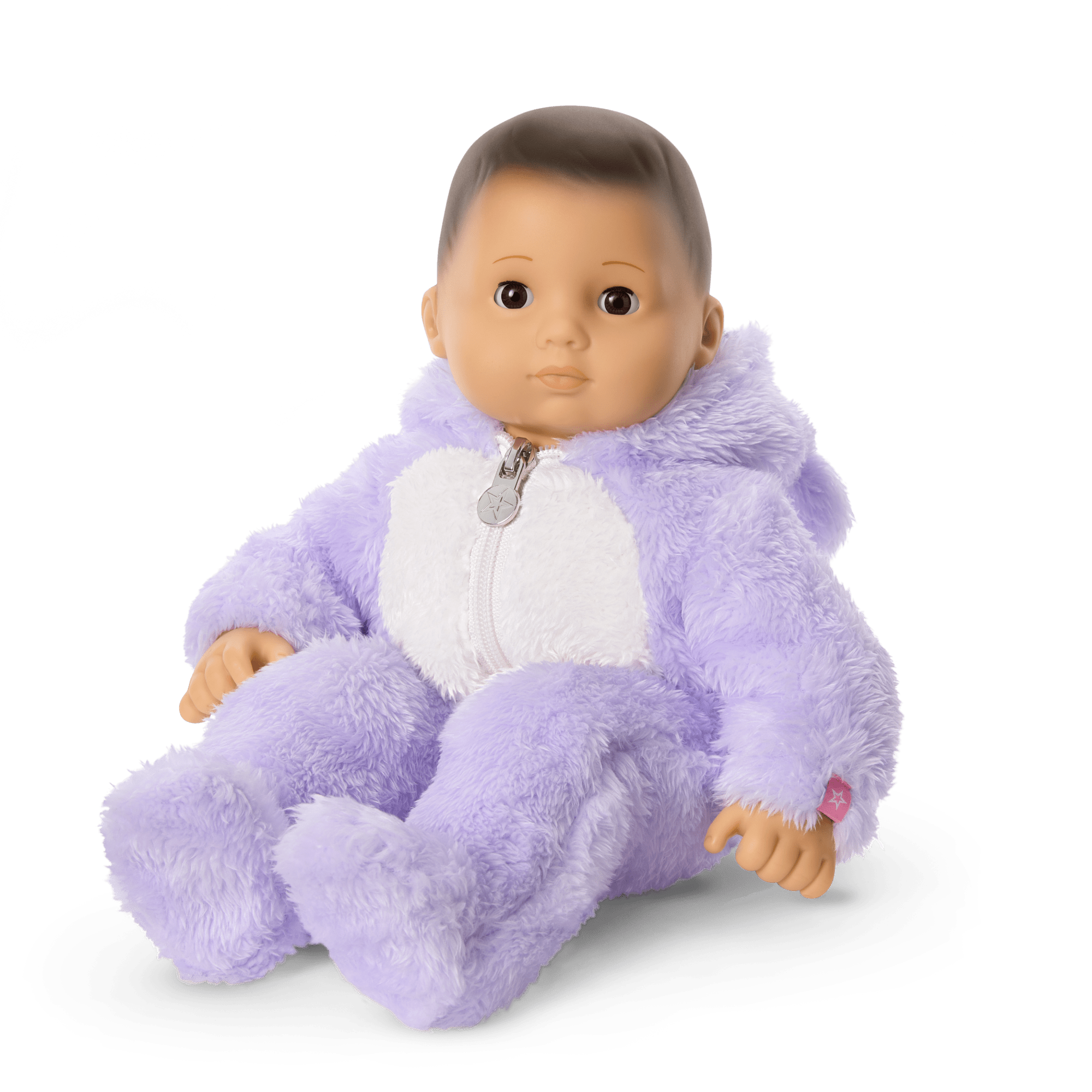 Lovable Lavender Bear One-Piece Outfit for Bitty Baby® Dolls C1