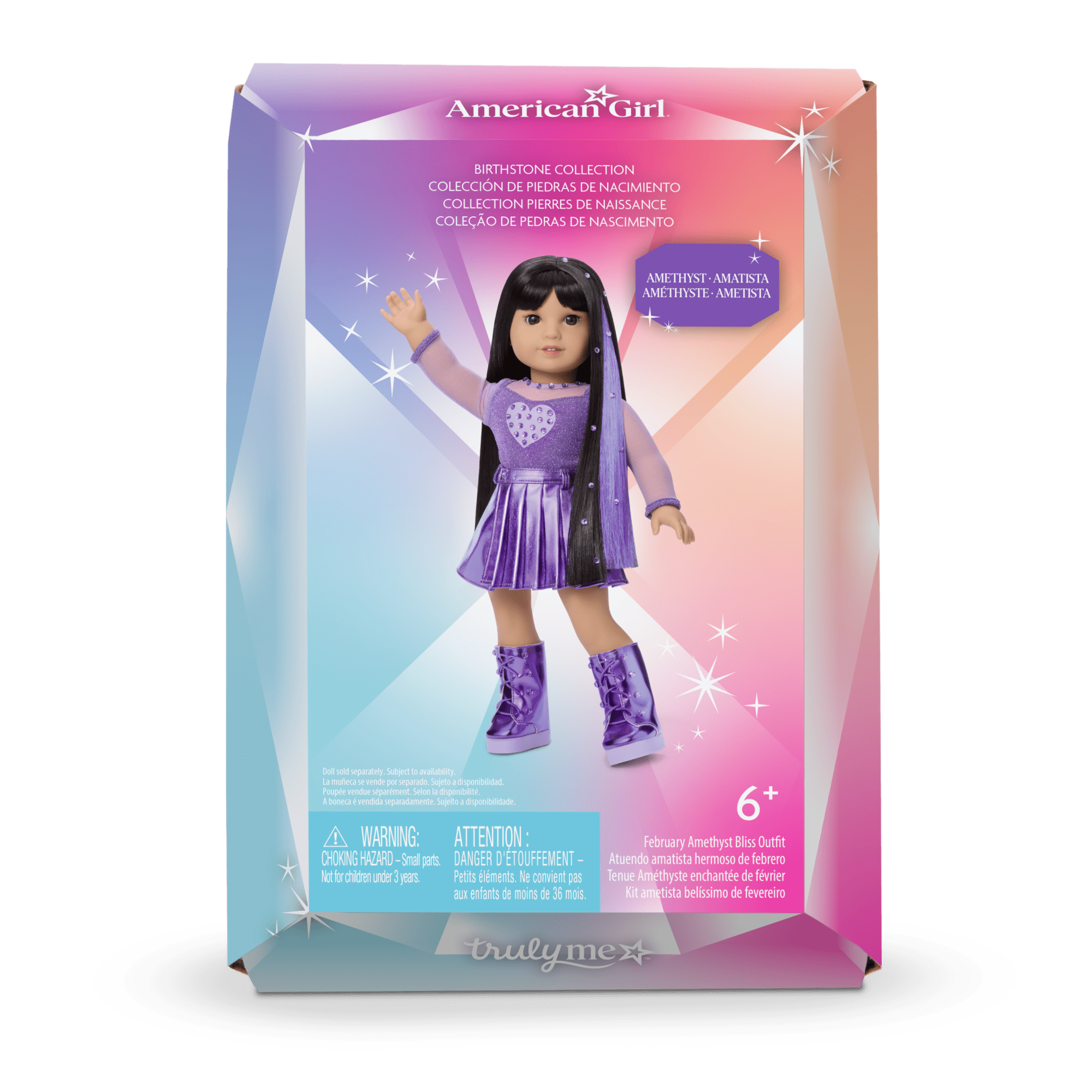 February Amethyst Bliss Outfit for 18-inch Dolls F4