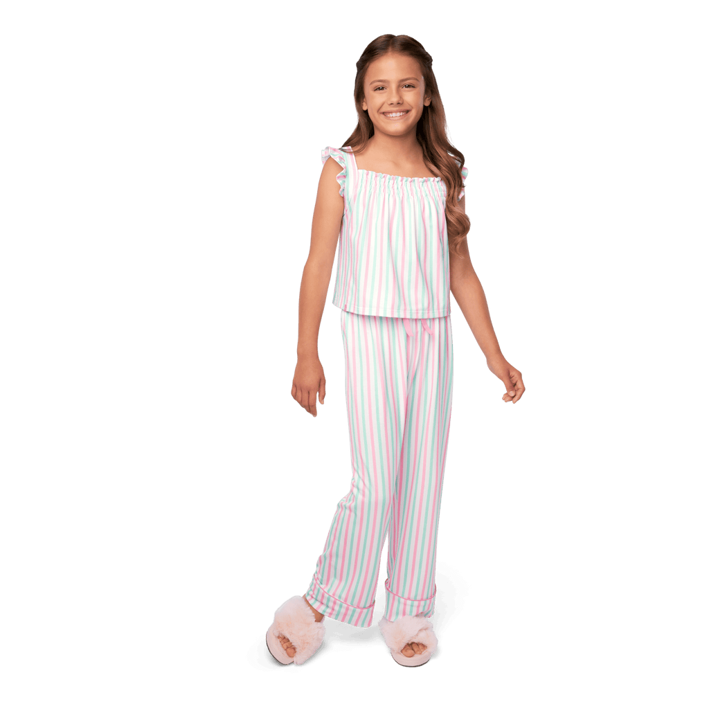Raquel's™ Coastal Stripes Pajamas for Girls (Girl of the Year™ 2026) F6