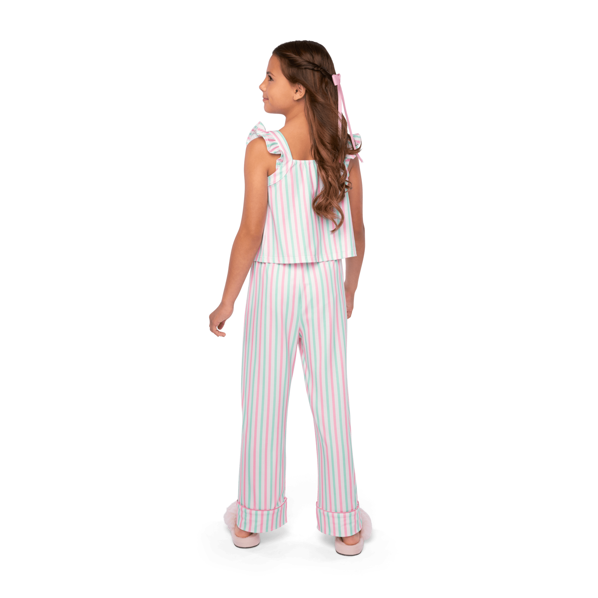 Raquel's™ Coastal Stripes Pajamas for Girls (Girl of the Year™ 2026) F6