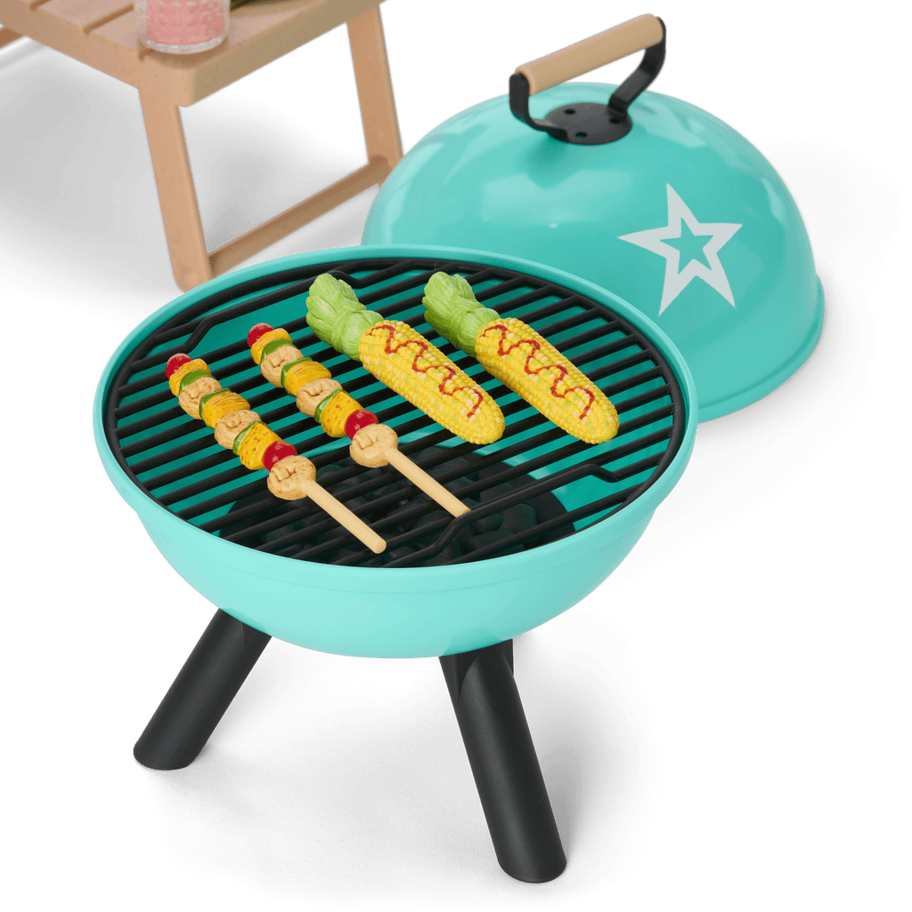 Raquel's™ Beach Chairs & Barbecue Set for 18-inch Dolls (Girl of the Year™ 2026) D1