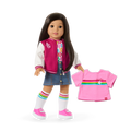Truly Me™ 18-inch Doll #124 with straight black-brown hair C5