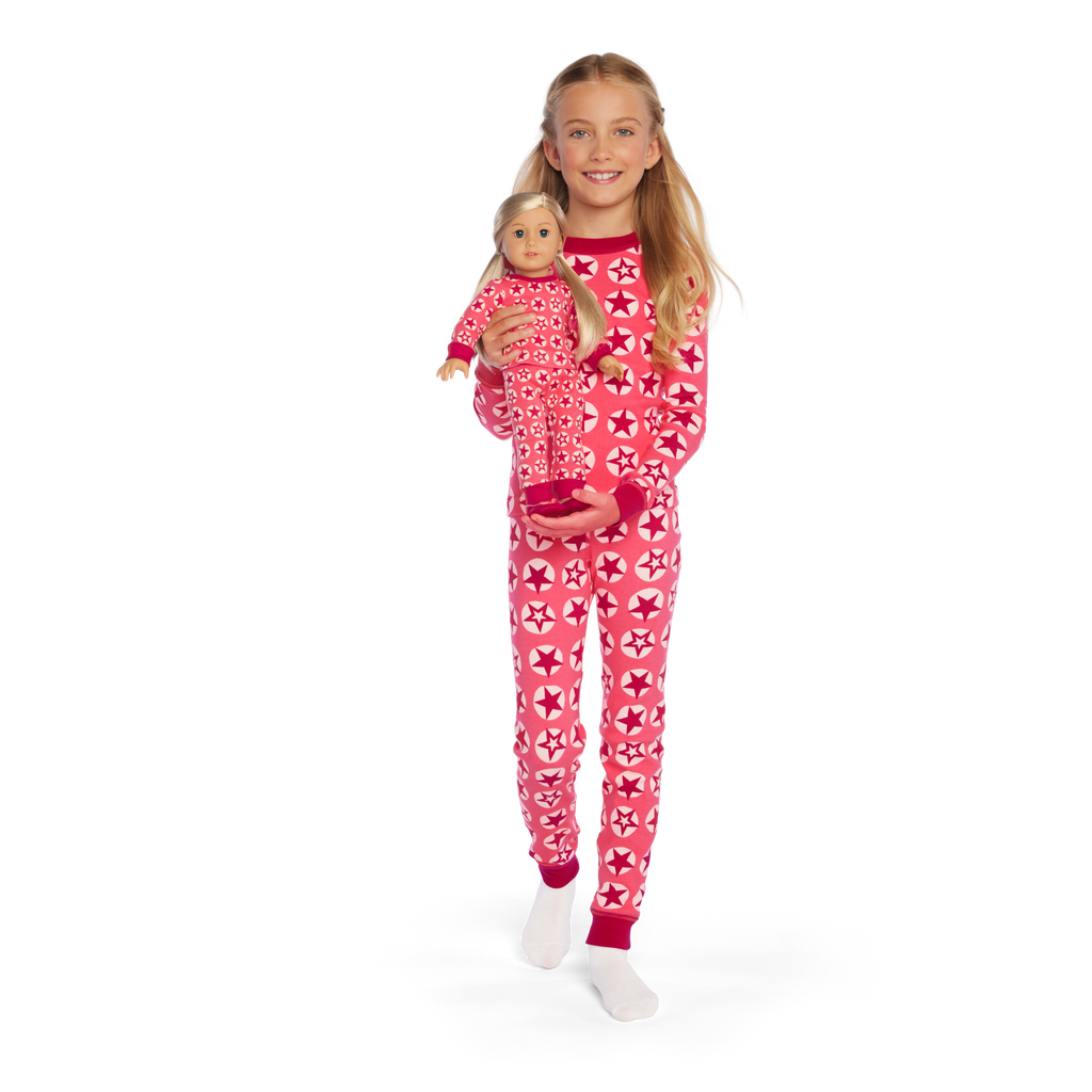 American Girl® x Hanna Andersson Berry Bright Stars Pajamas for Little Girls & Girls C9