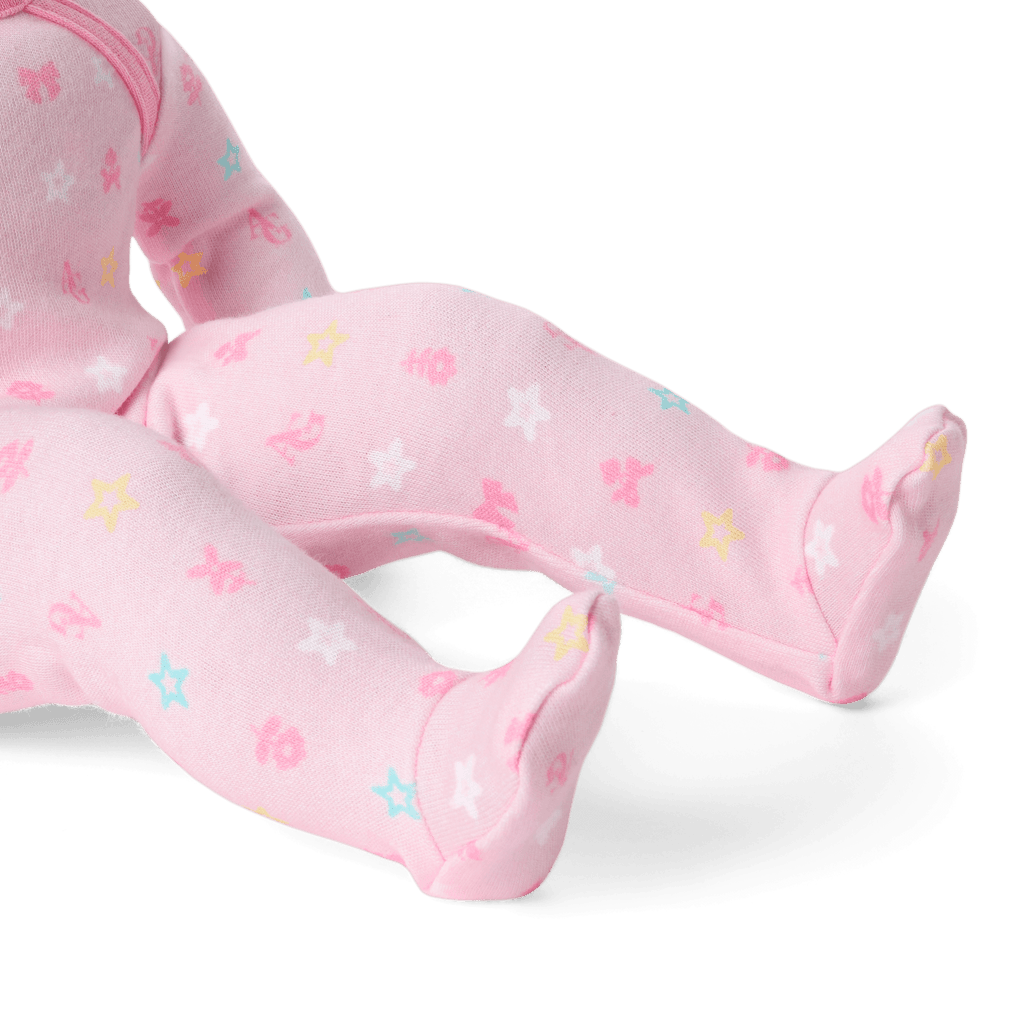 Bitty Baby® Doll #4 with black hair in Pastel Pink E9