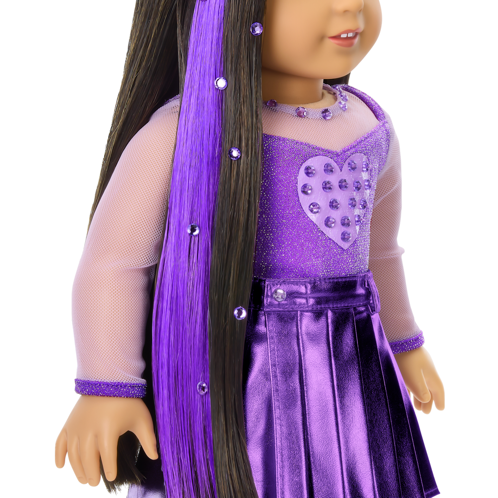 February Amethyst Bliss Outfit for 18-inch Dolls B7