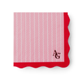 American Girl™ x Bonjour Fête Pink Pinstripe Small Napkins (Set of 20) D7