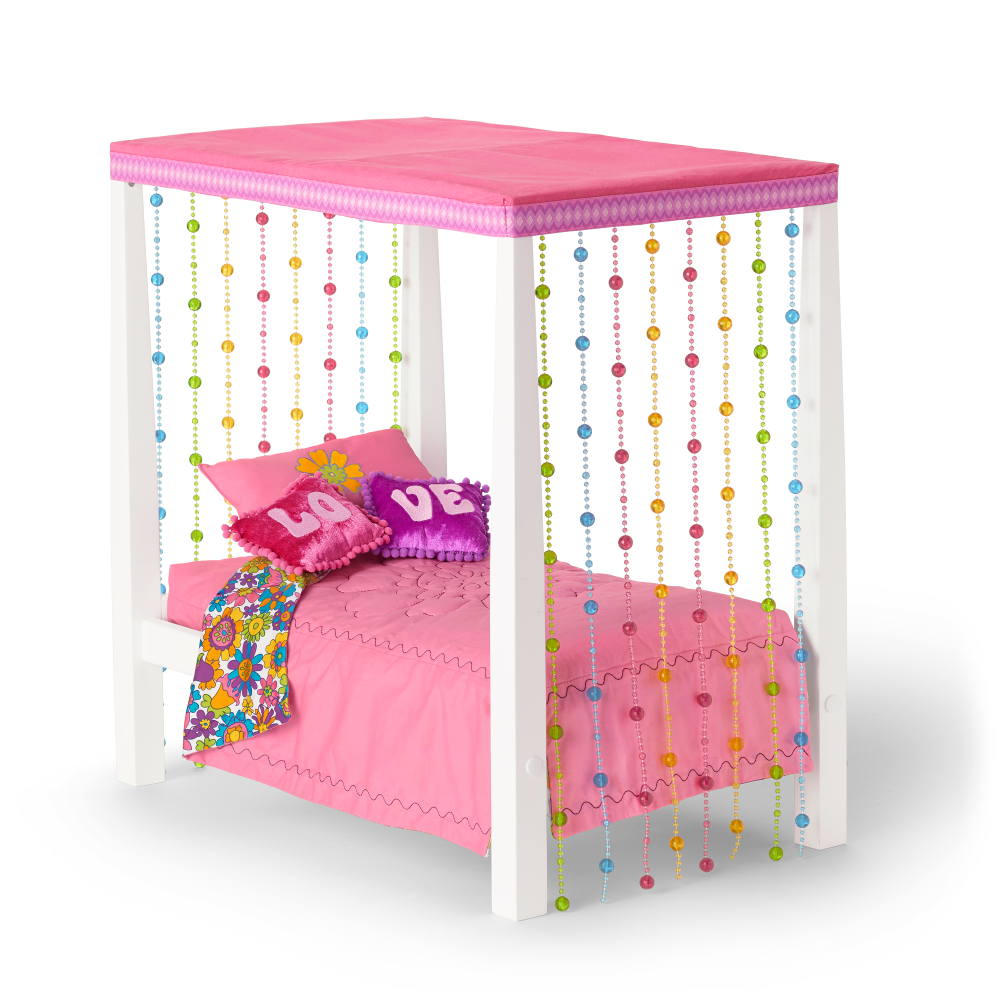 Julie’s™ Groovy Bed & Bedding for 18-inch Dolls (Historical Characters) C0