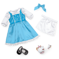 American Girl® Disney Princess Belle Blue Dress, Mrs. Potts, Chip & Accessories for 18-inch Dolls D4