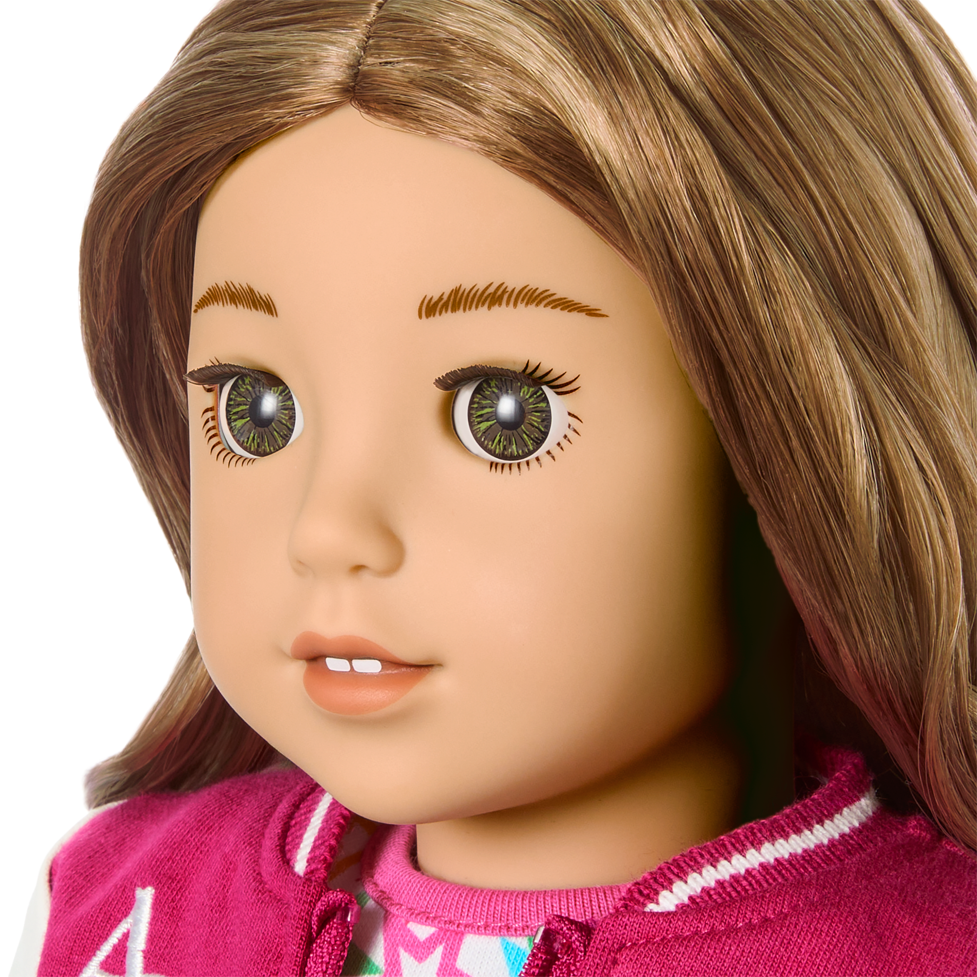 Truly Me™ 18-inch Doll #118 with curly caramel hair F9
