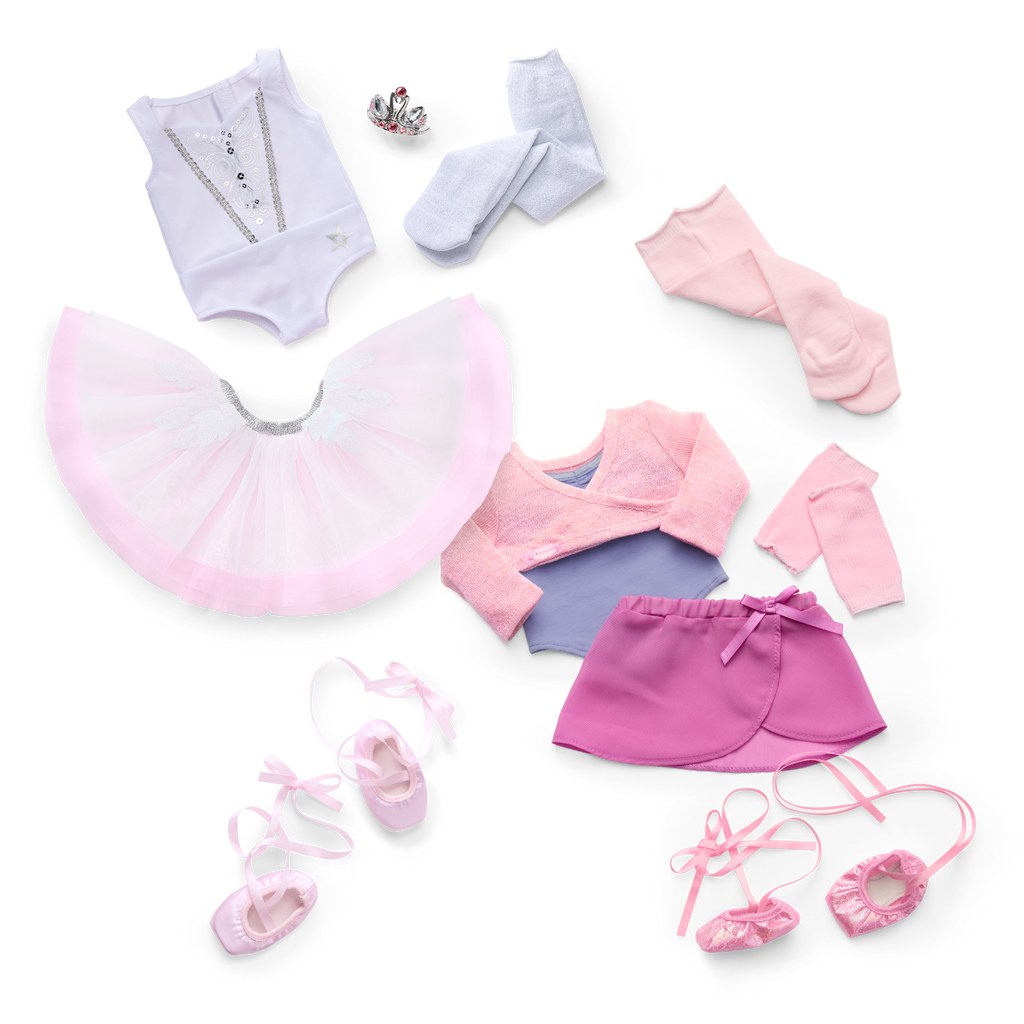 My First Ballet Recital Costume for 18-inch Dolls F1