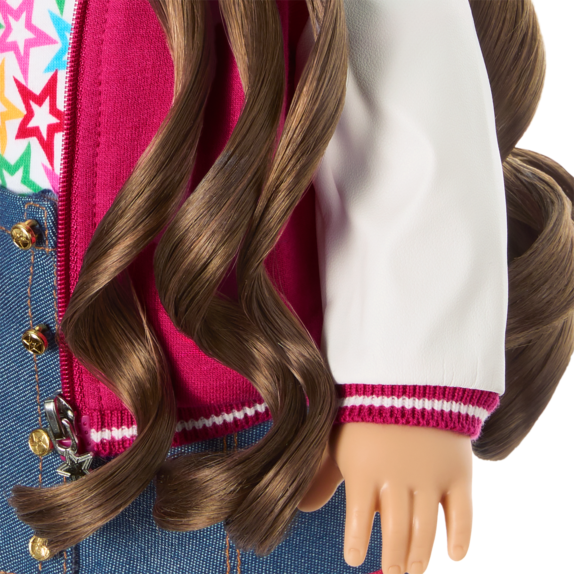 Truly Me™ 18-inch Doll #126 with wavy brown hair C9