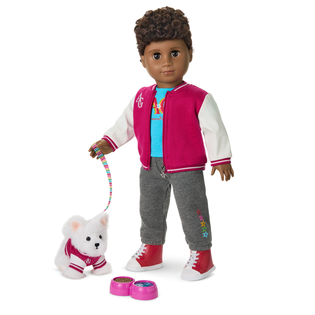 Truly Me™ 18-inch Doll #113 with curly dark-brown hair A0