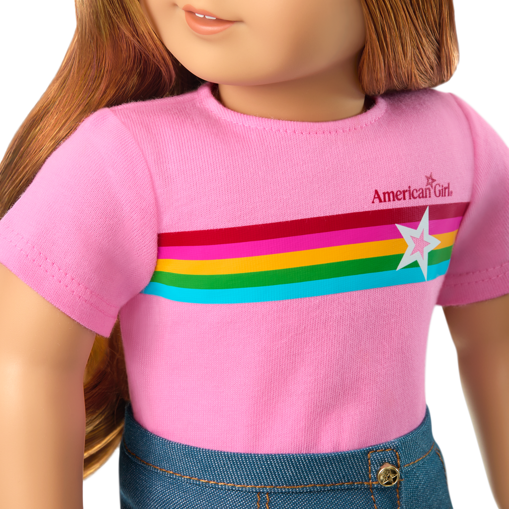 Truly Me™ 18-inch Doll #103 with wavy red hair A9