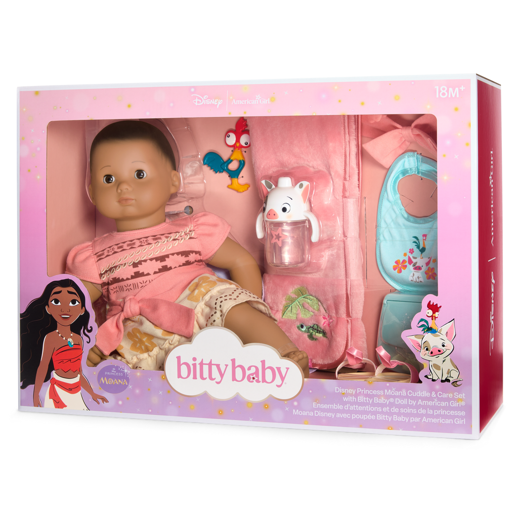 Disney Princess Moana Cuddle & Care Set with Bitty Baby® Doll by American Girl® C5