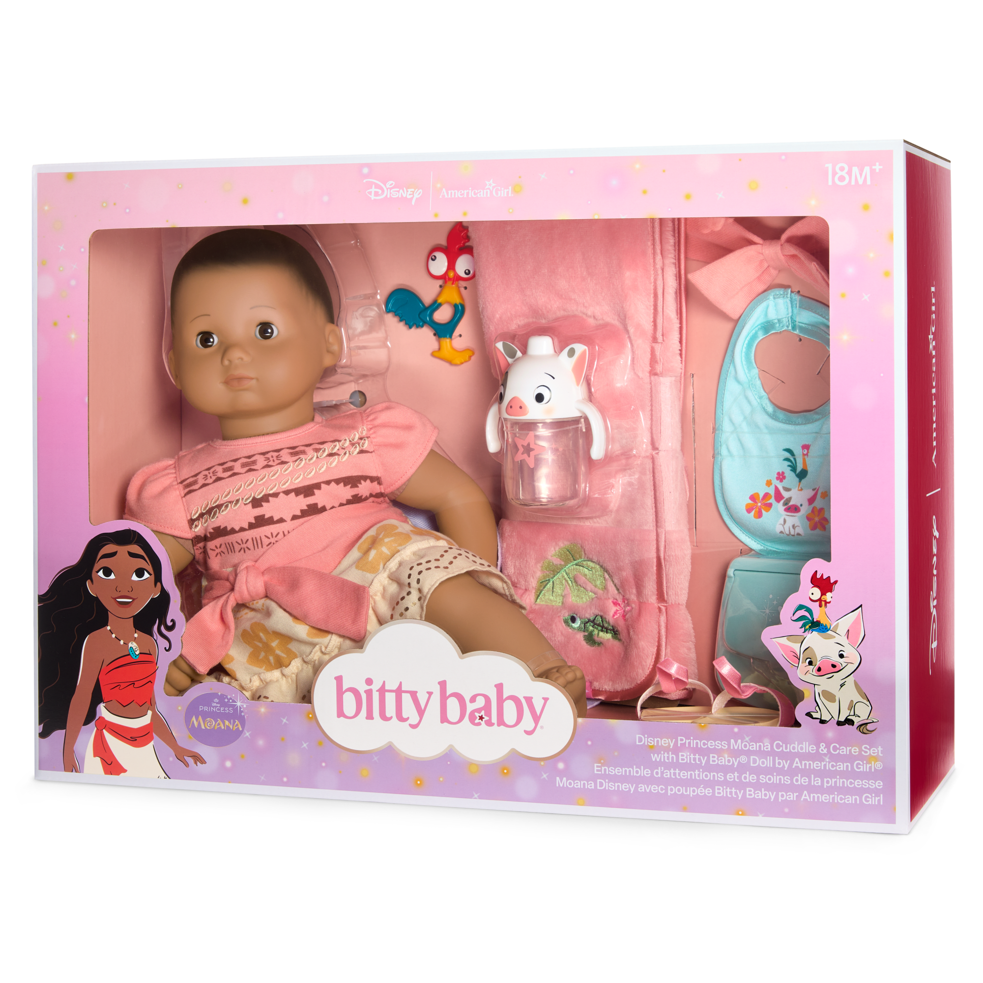 Disney Princess Moana Cuddle & Care Set with Bitty Baby® Doll by American Girl® C5