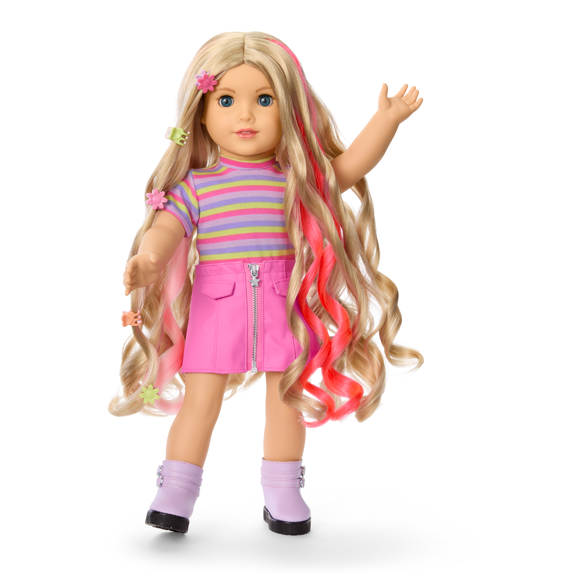 Long Hair Looks™ by Truly Me™ 18-inch Doll #133 & hair accessories C5
