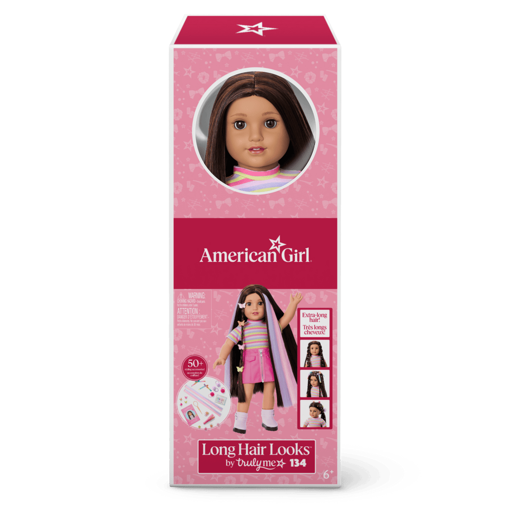 Long Hair Looks™ by Truly Me™ 18-inch Doll #134 & hair accessories E3