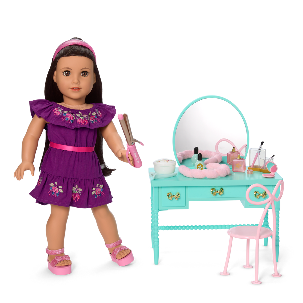 Raquel’s™ Vintage Vanity for 18-inch Dolls (Girl of the Year™ 2026) A4