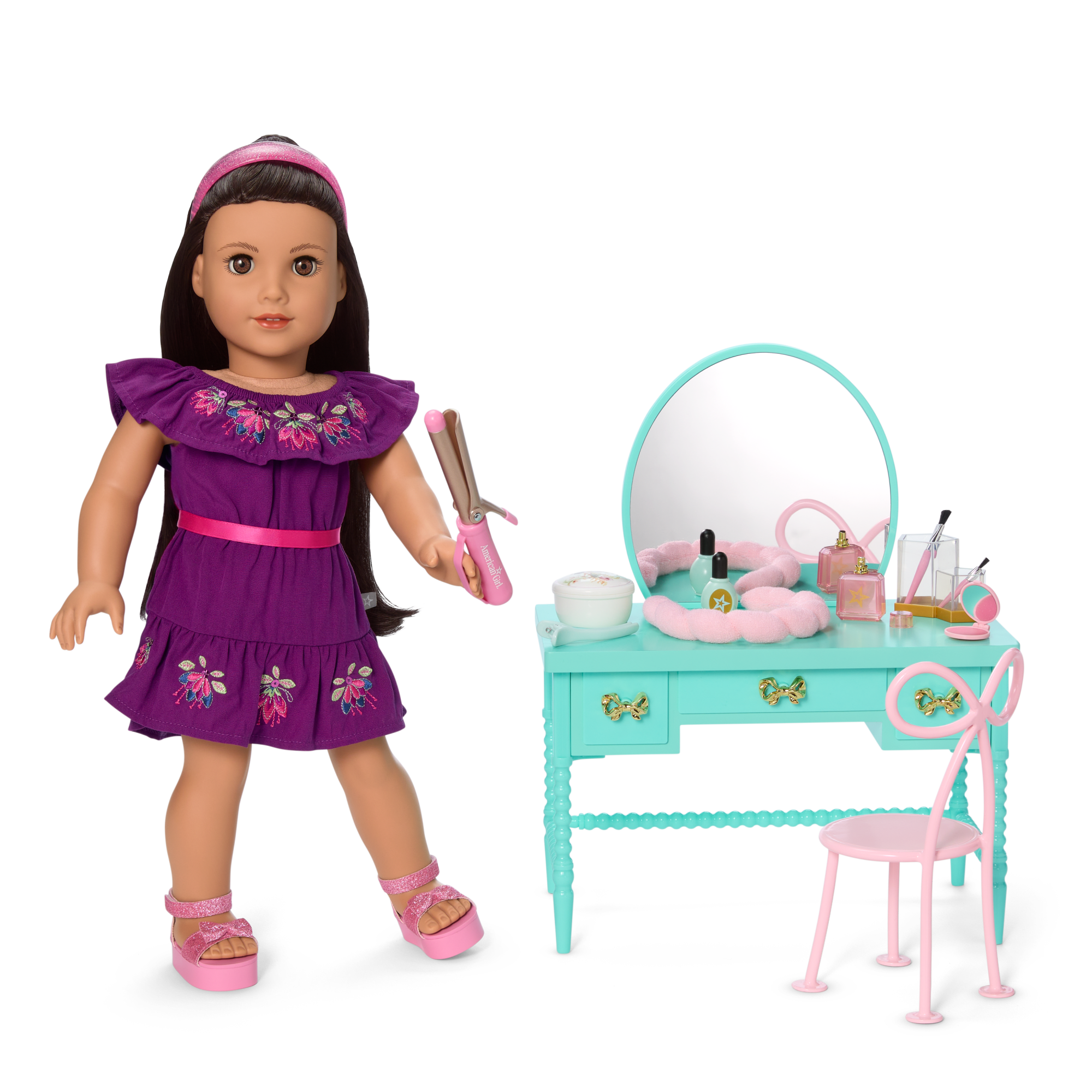 Raquel’s™ Vintage Vanity for 18-inch Dolls (Girl of the Year™ 2026) A4