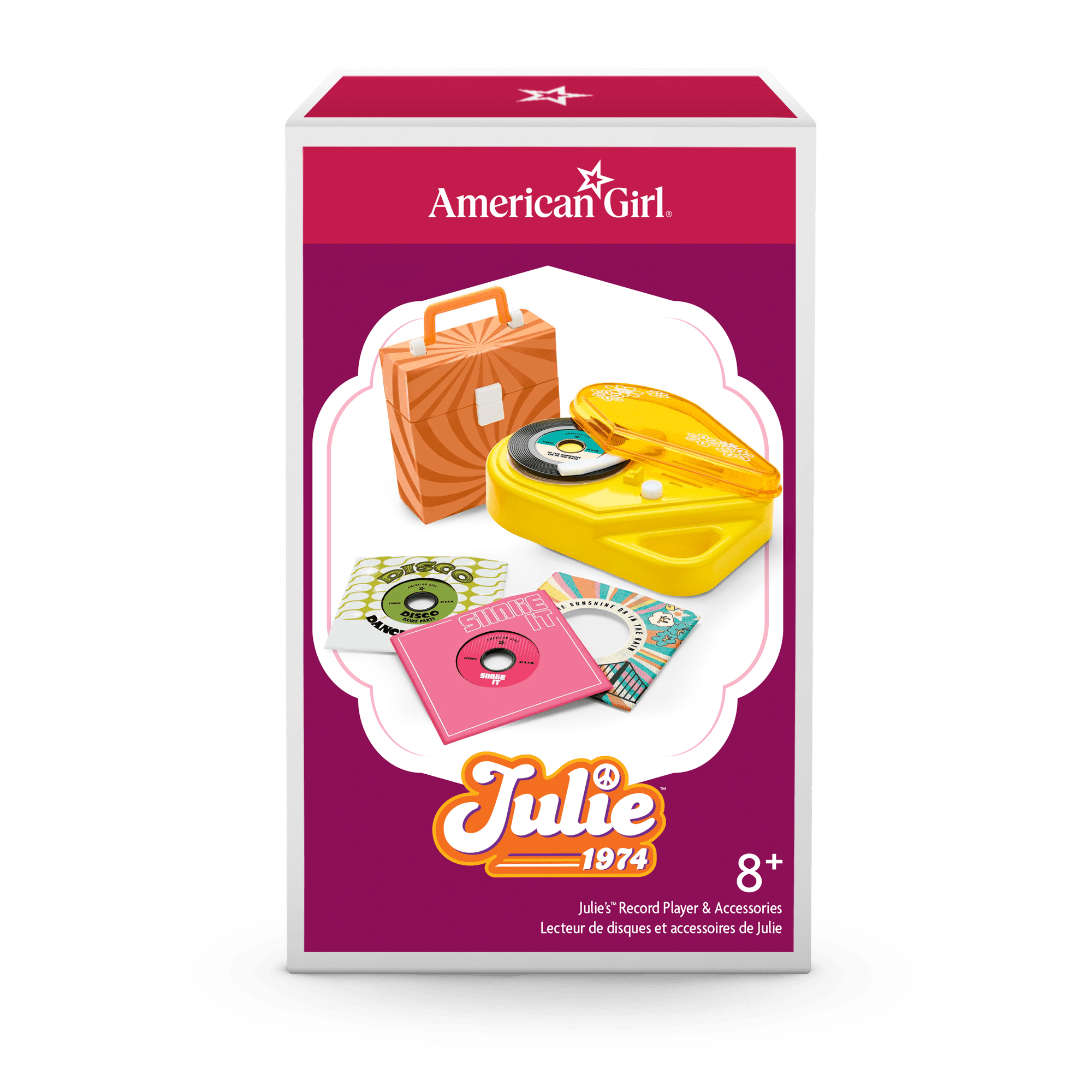 Julie’s™ Record Player & Accessories for 18-inch Dolls (Historical Characters) C1