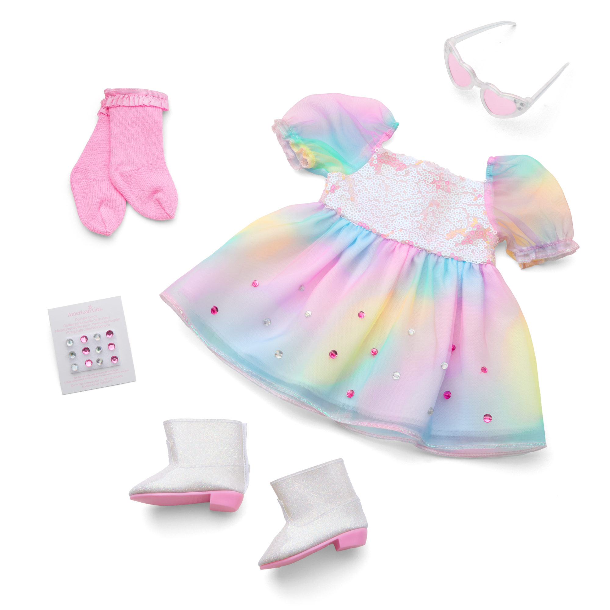October Opal Obsession Outfit for 18-inch Dolls B9
