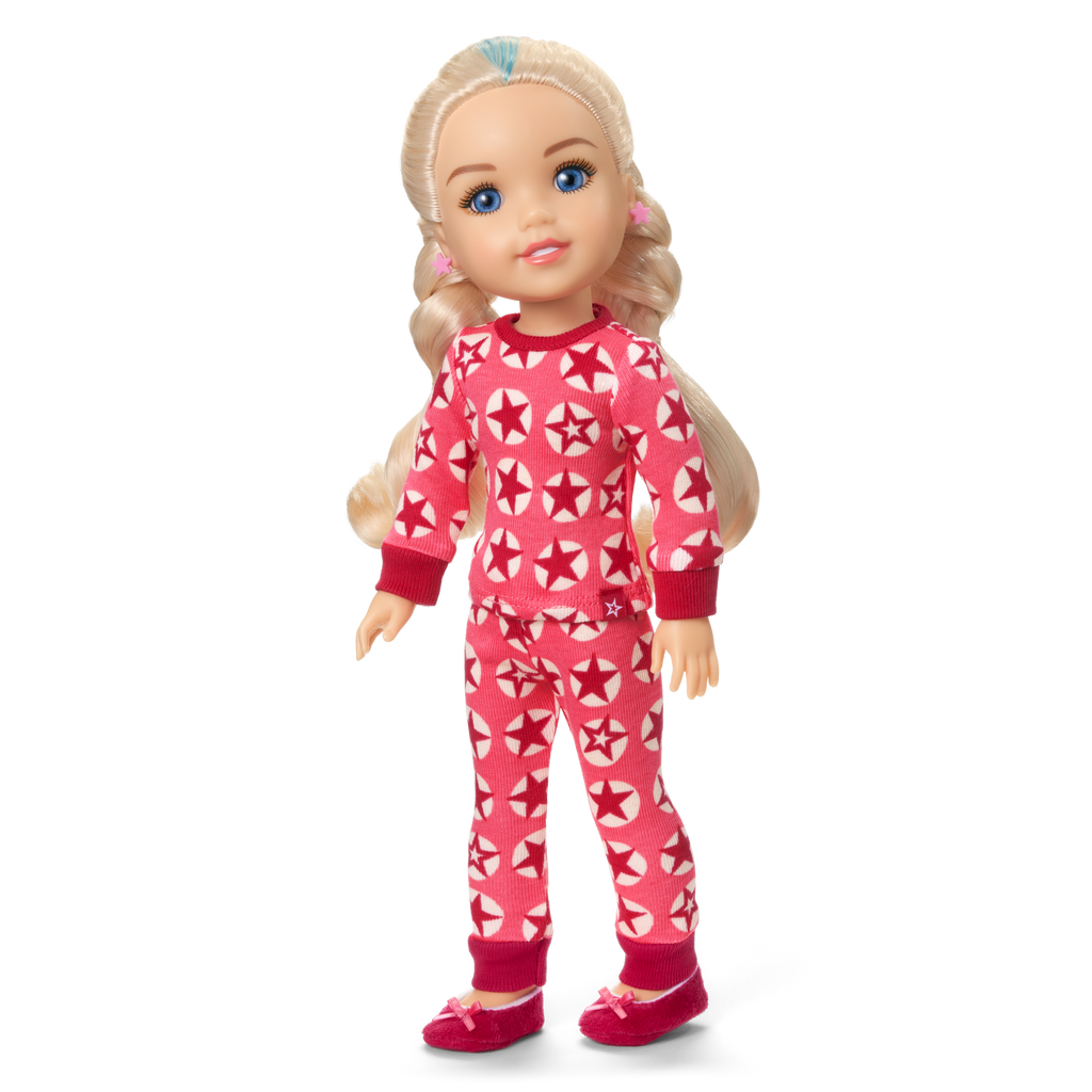 American Girl® x Hanna Andersson Berry Bright Stars Pajamas for 14.5-inch Dolls B7