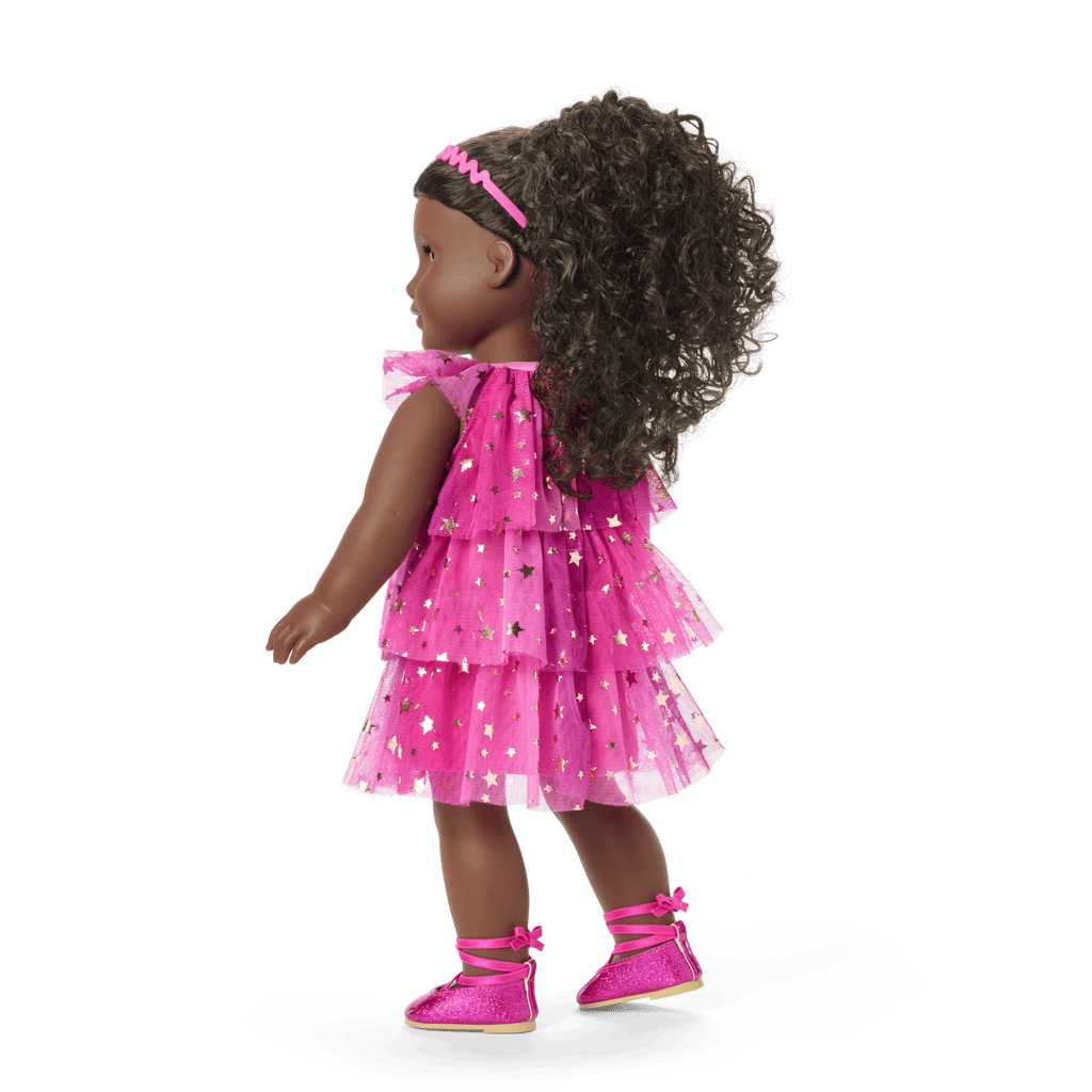 Pink Party-Ready Dress for 18-inch Dolls D5