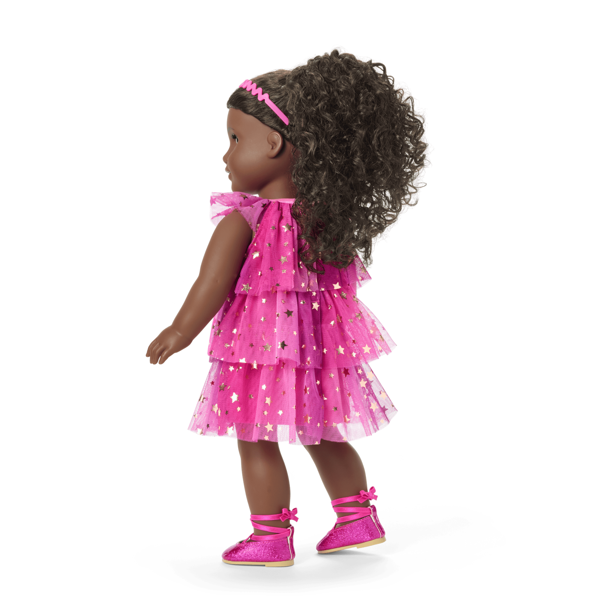 Pink Party-Ready Dress for 18-inch Dolls D5