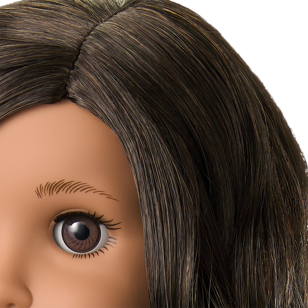Truly Me™ 18-inch Doll #108 with curly black-brown hair B5