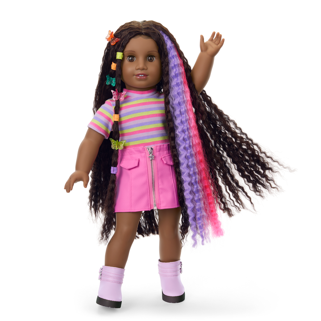 Long Hair Looks™ by Truly Me™ 18-inch Doll #135 & hair accessories C1