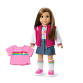 Truly Me™ 18-inch Doll #107 with straight brown hair F2