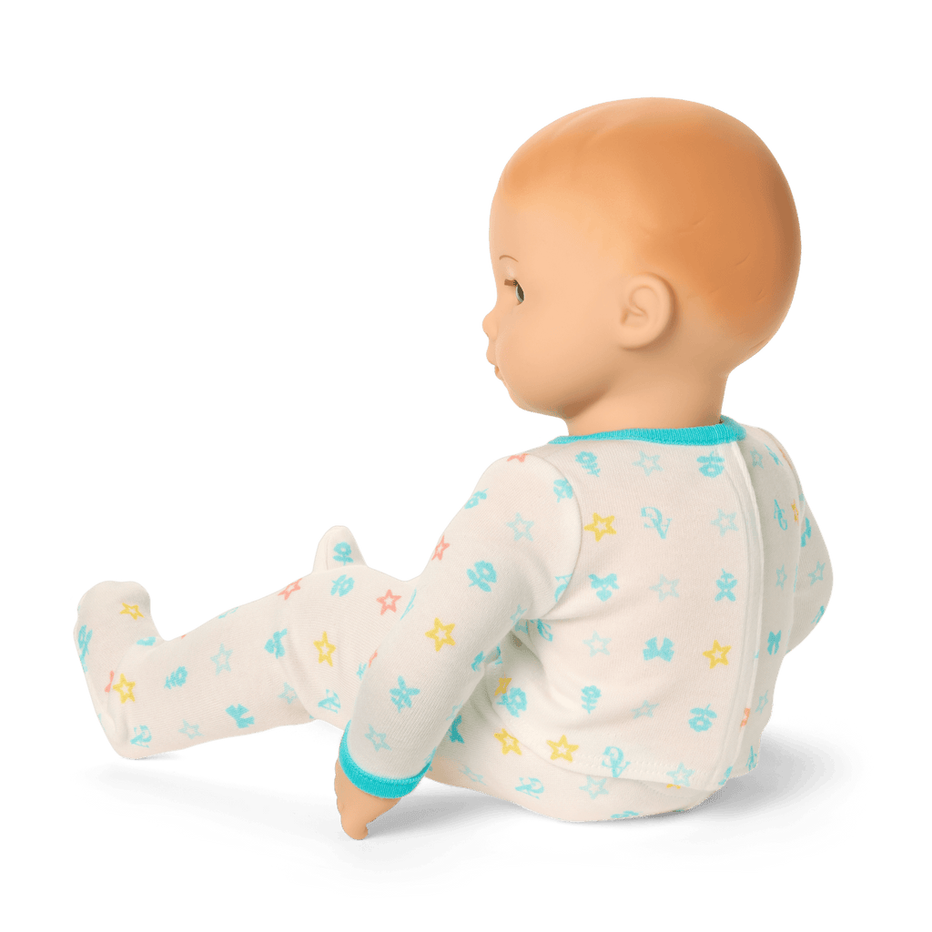 Bitty Baby® Doll #6 with red hair in Pastel Blue E8