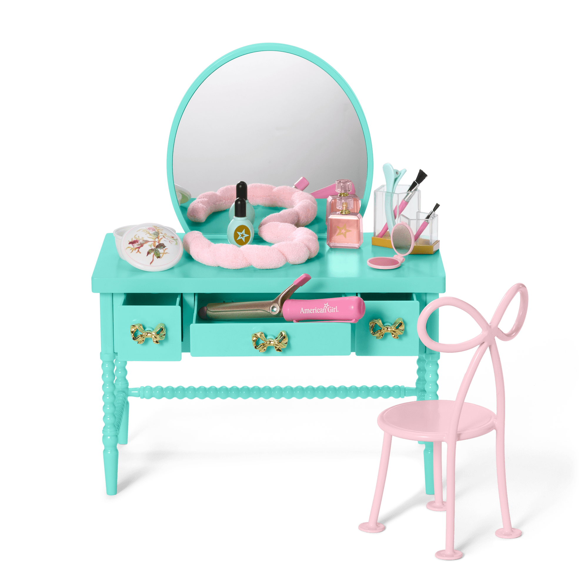 Raquel’s™ Vintage Vanity for 18-inch Dolls (Girl of the Year™ 2026) A4