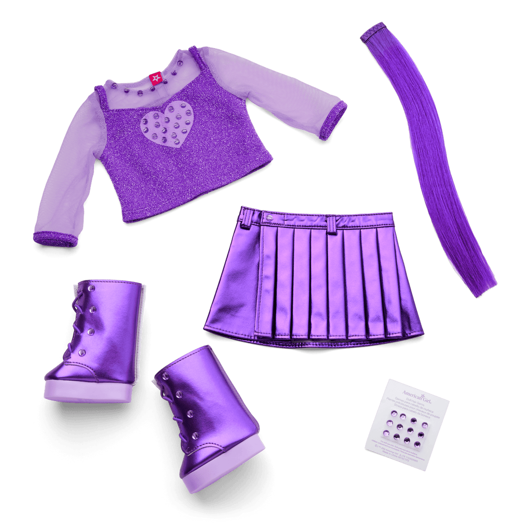 February Amethyst Bliss Outfit for 18-inch Dolls F4
