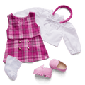 Pink & Preppy Outfit for 18-inch Dolls F6