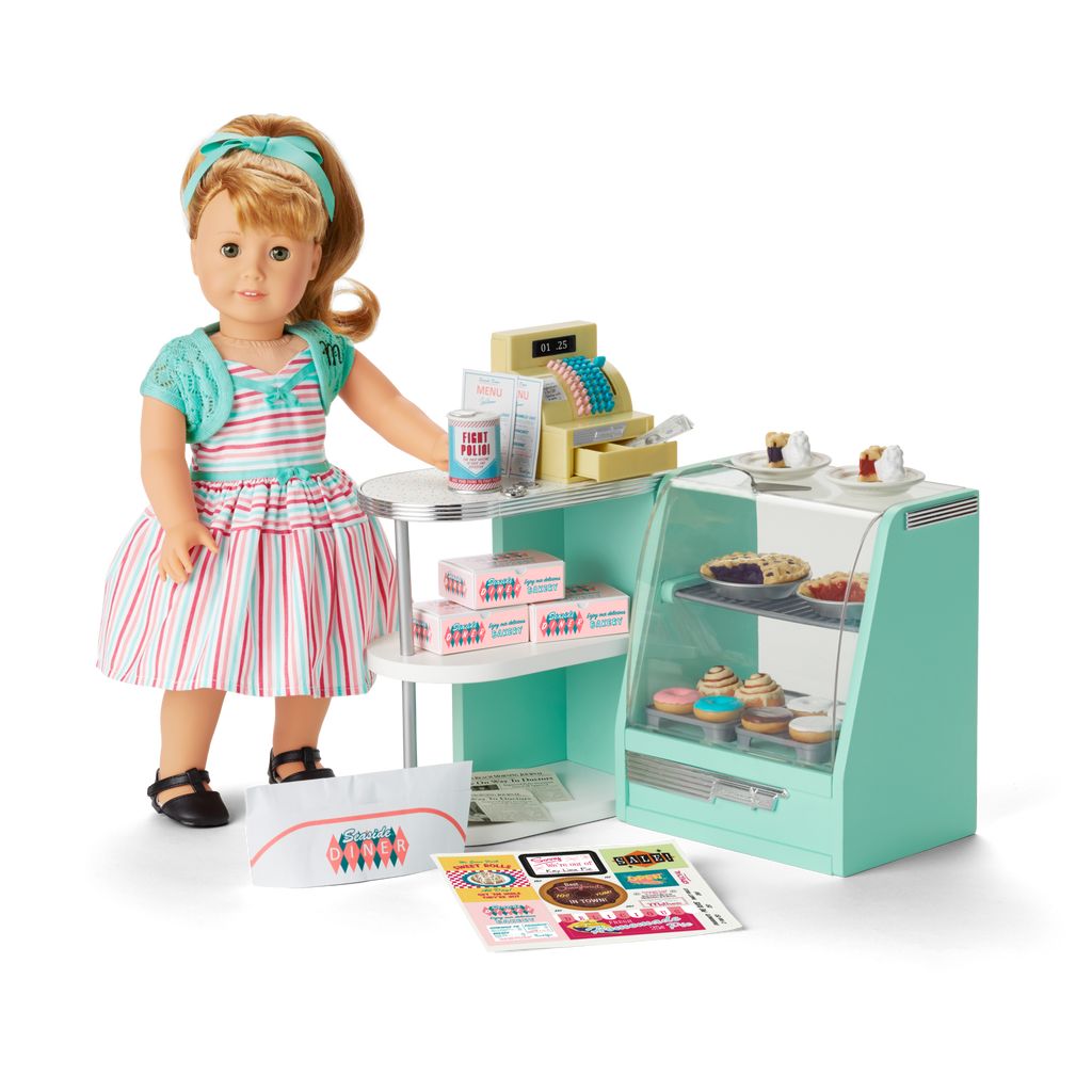 Maryellen’s™ Seaside Diner Bakery Case for 18-inch Dolls (Historical Characters) F5
