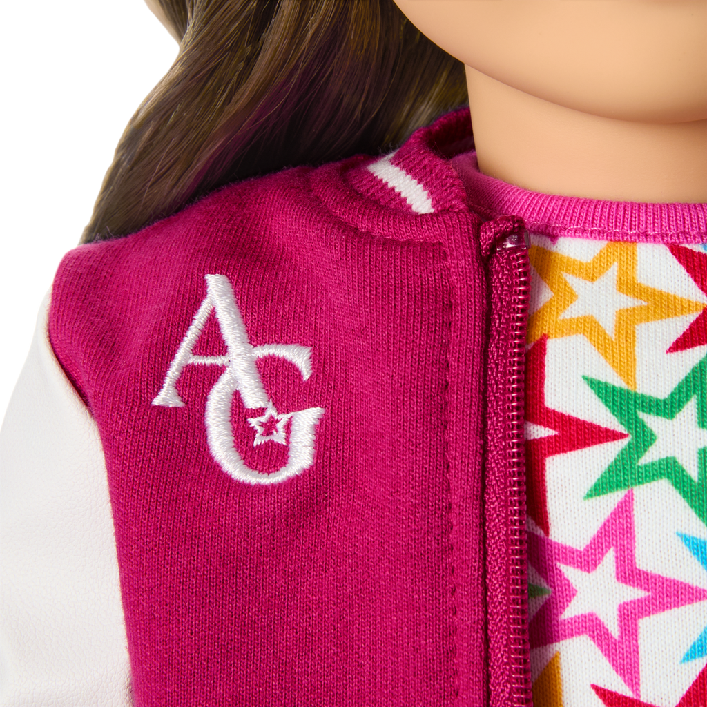 Truly Me™ 18-inch Doll #126 with wavy brown hair C9