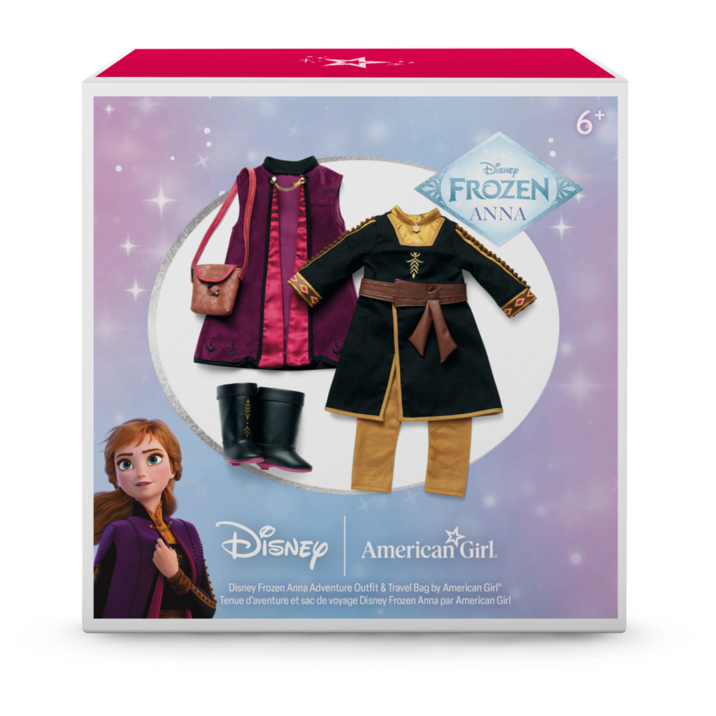 Disney Frozen Anna Adventure Outfit & Travel Bag for 18-inch Dolls by American Girl® E0