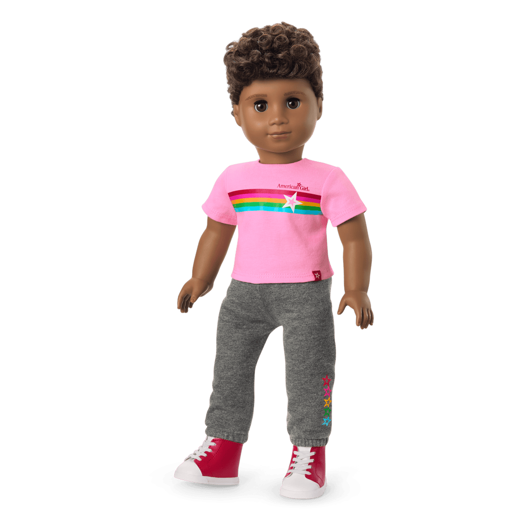 Truly Me™ 18-inch Doll #113 with curly dark-brown hair A0