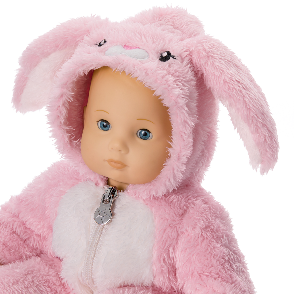 Playful Pink Bunny One-Piece Outfit for Bitty Baby® Dolls B9