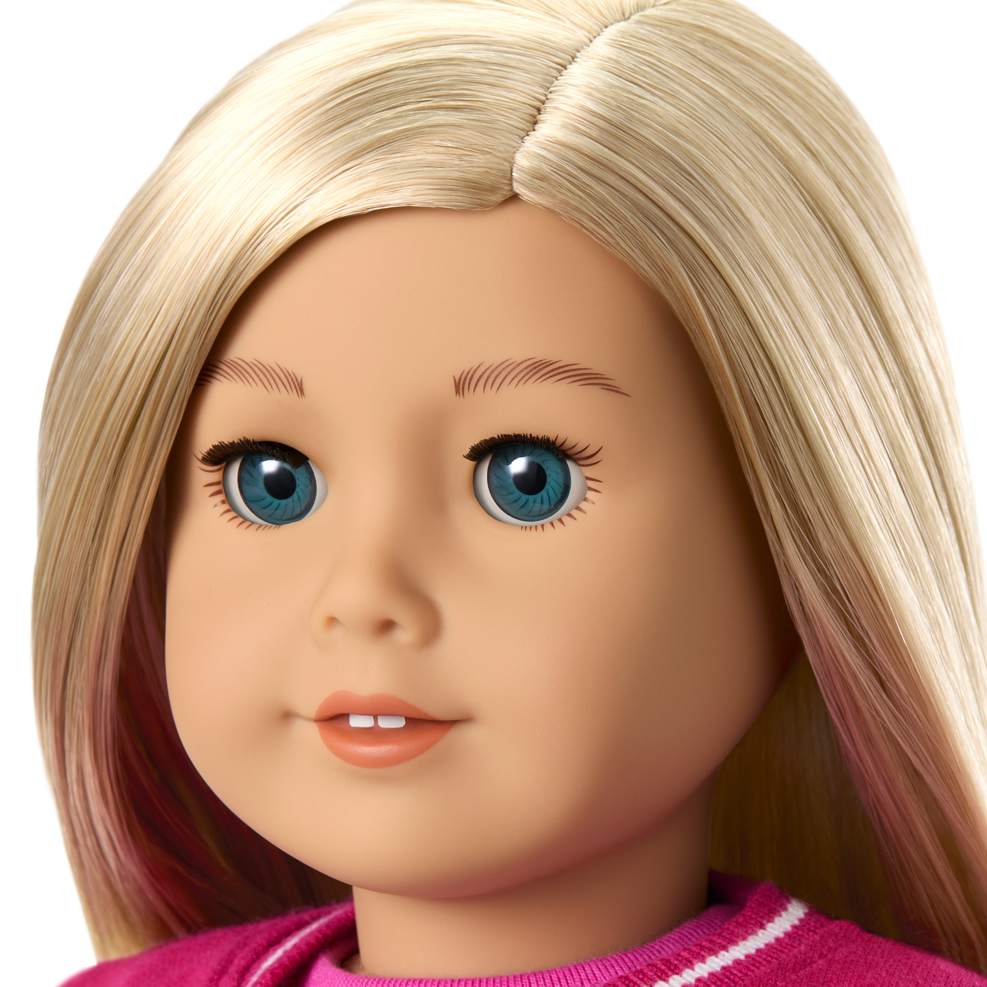 Truly Me™ 18-inch Doll #100 with straight layered blonde hair B7