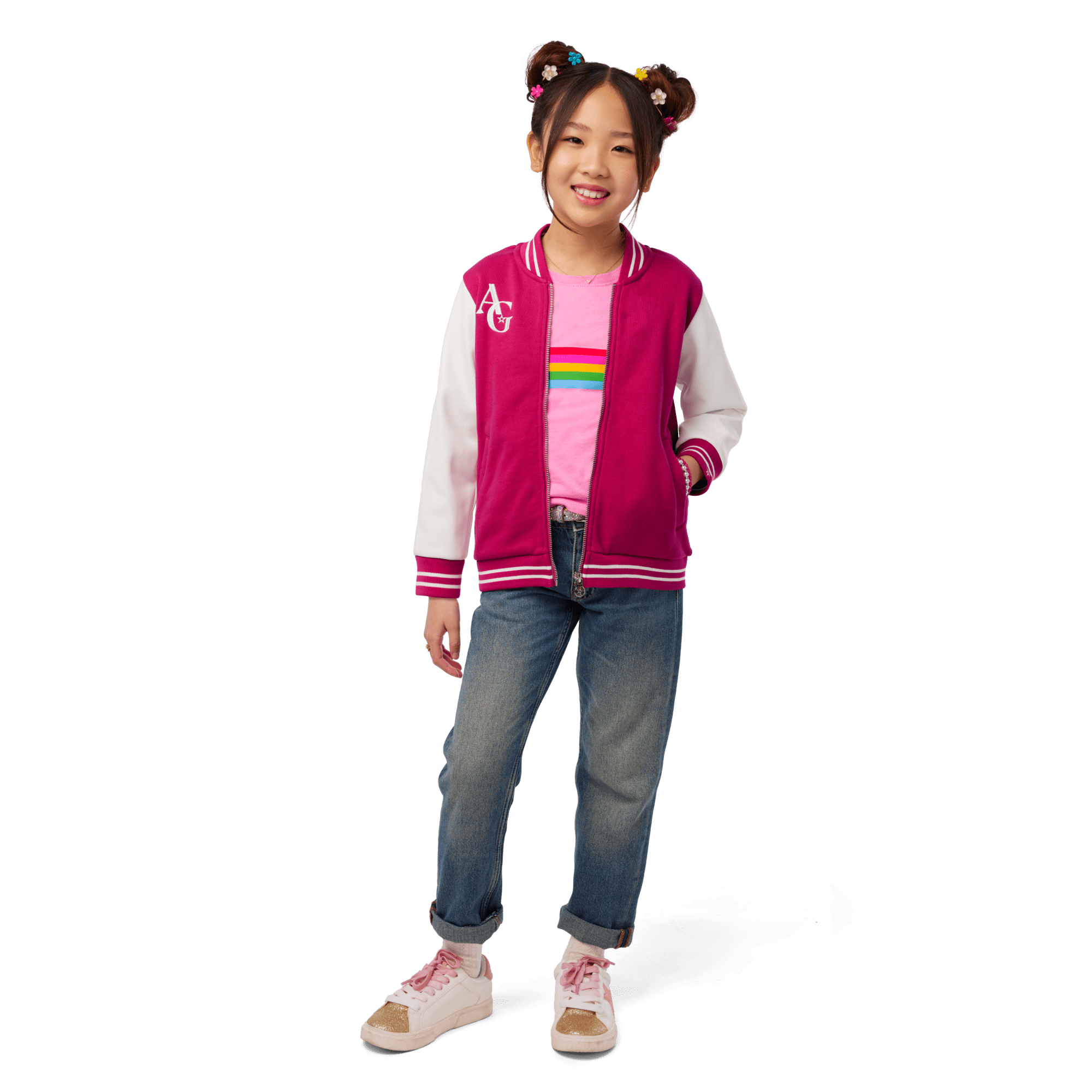 AG™ Star Squad Varsity Jacket for Girls C8