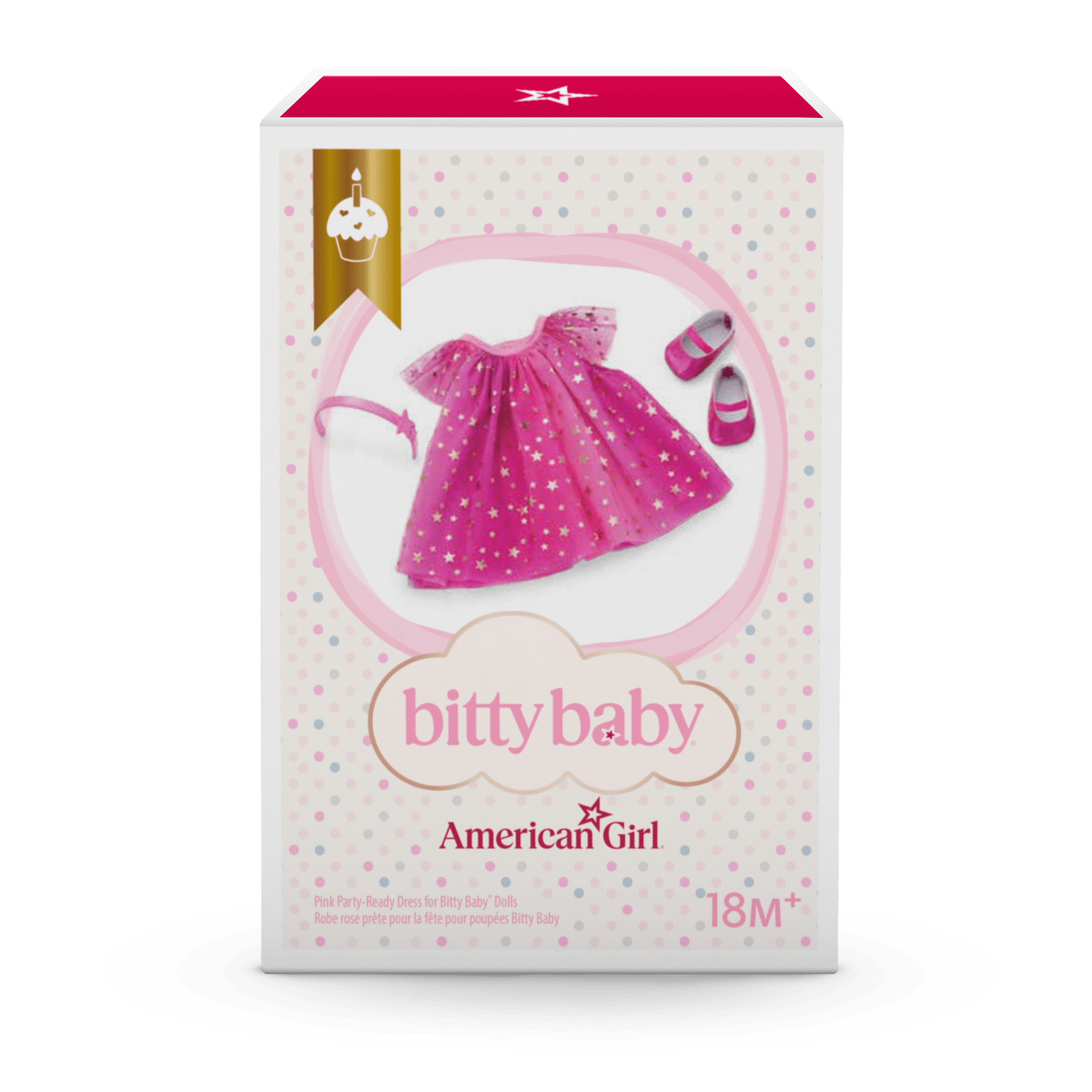 Pink Party-Ready Dress for Bitty Baby® Dolls C6