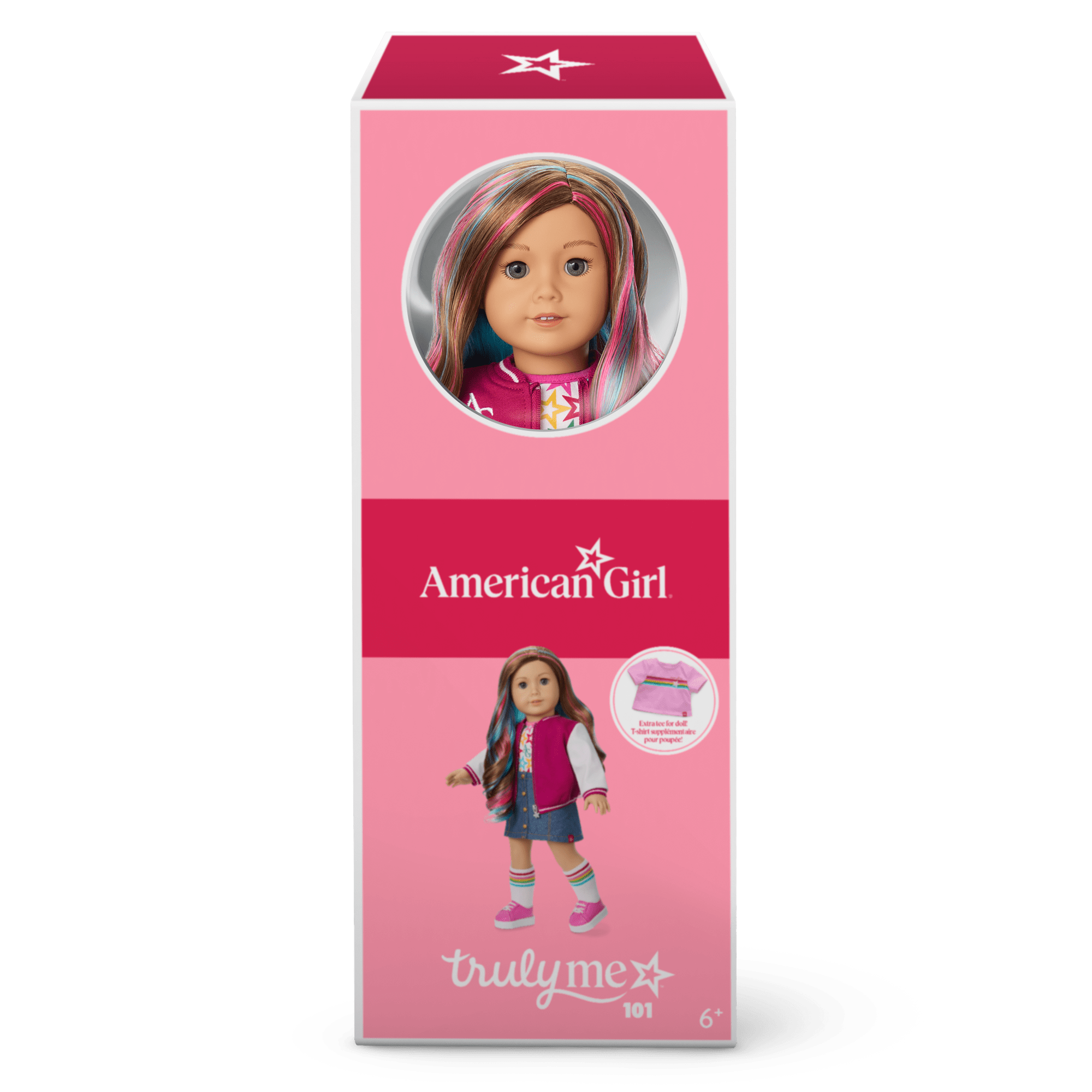 Truly Me™ 18-inch Doll #101 with wavy caramel hair C1