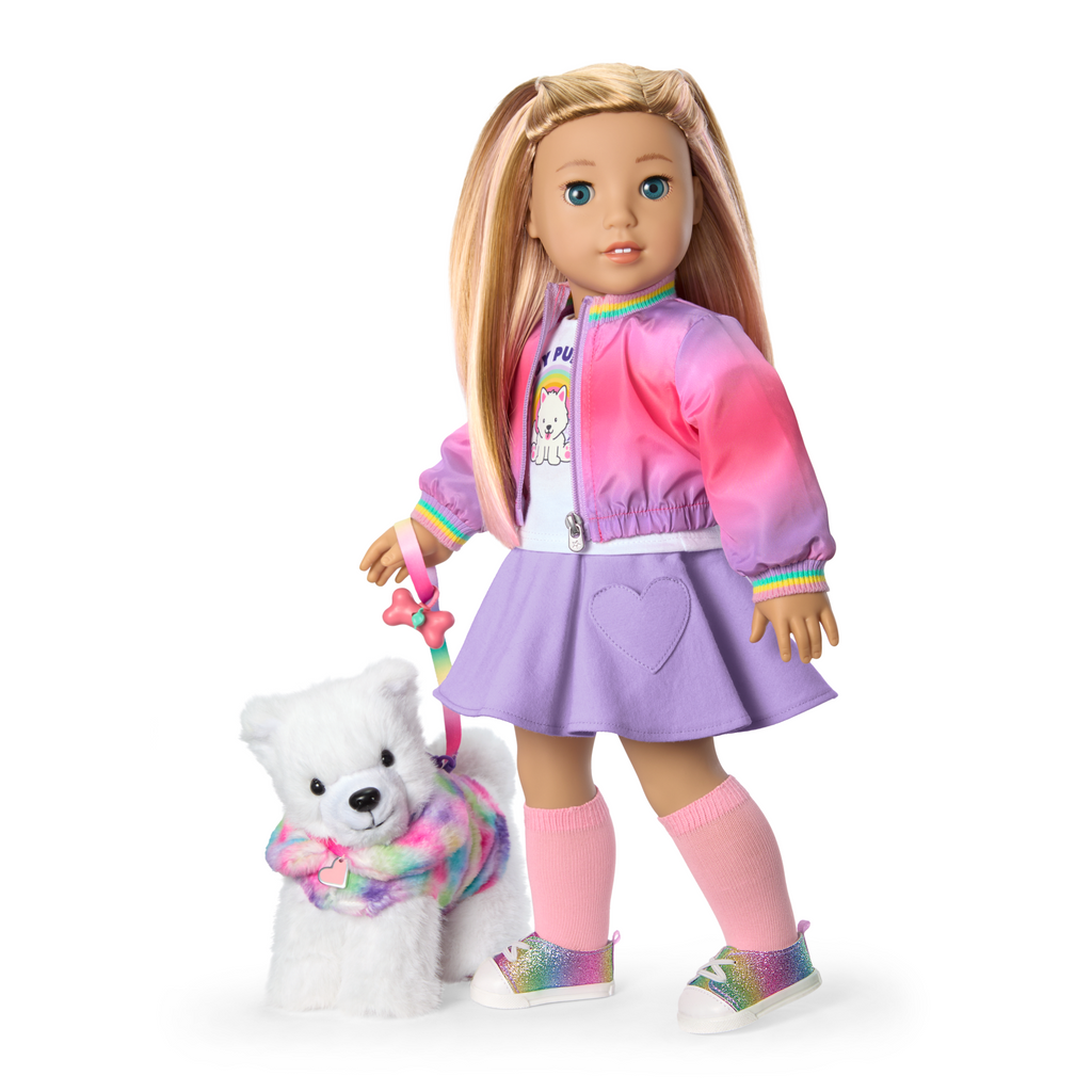 Summer’s™ Waggy Pup Tails™ Outfit for 18-inch Dolls (Girl of the Year™ 2025) F4