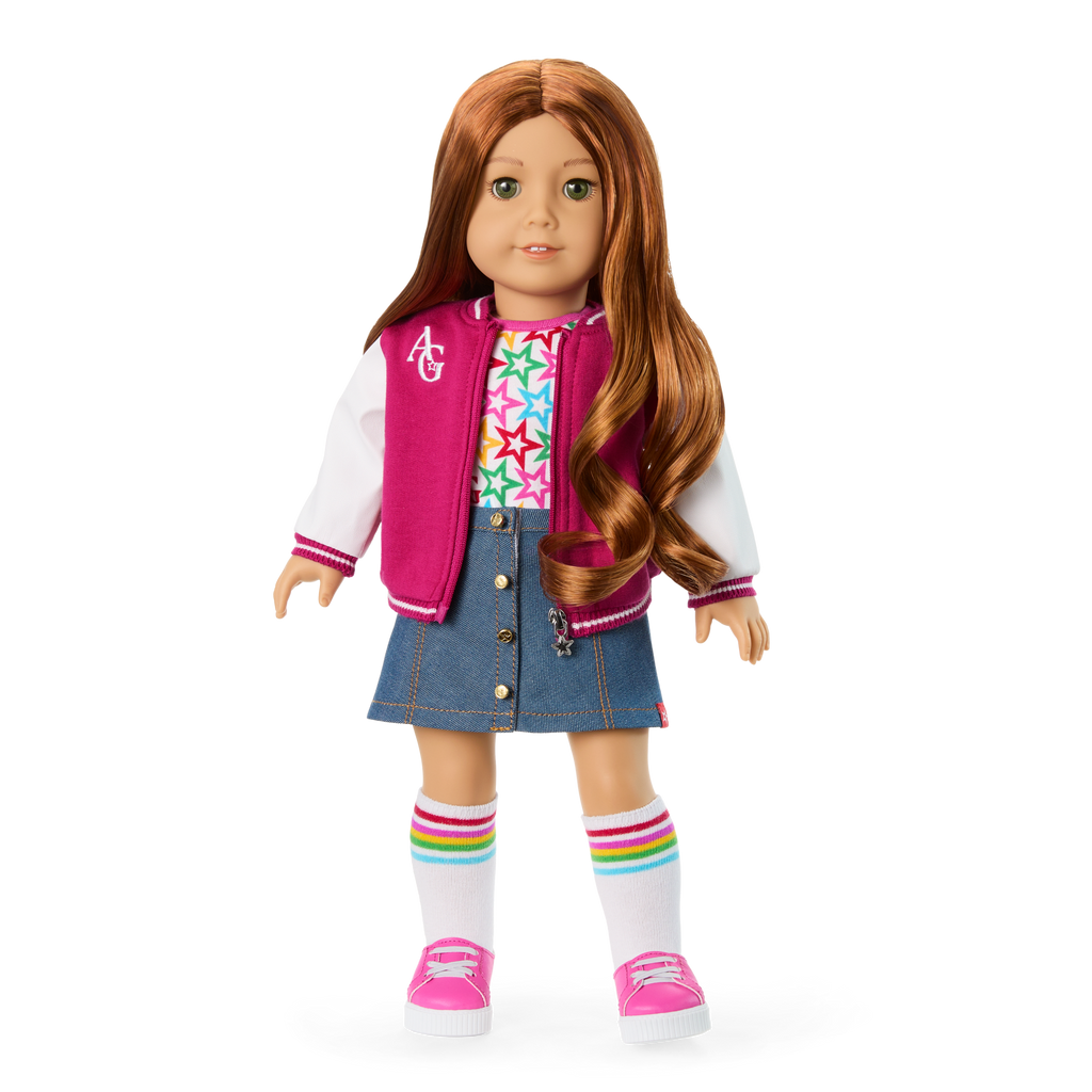 Truly Me™ 18-inch Doll #103 with wavy red hair A9