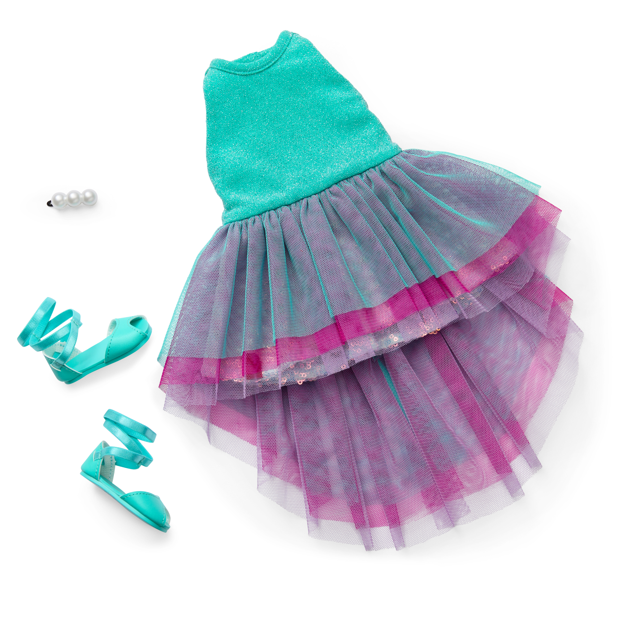 Glam Shimmering Ocean Outfit for 18-inch Dolls A3