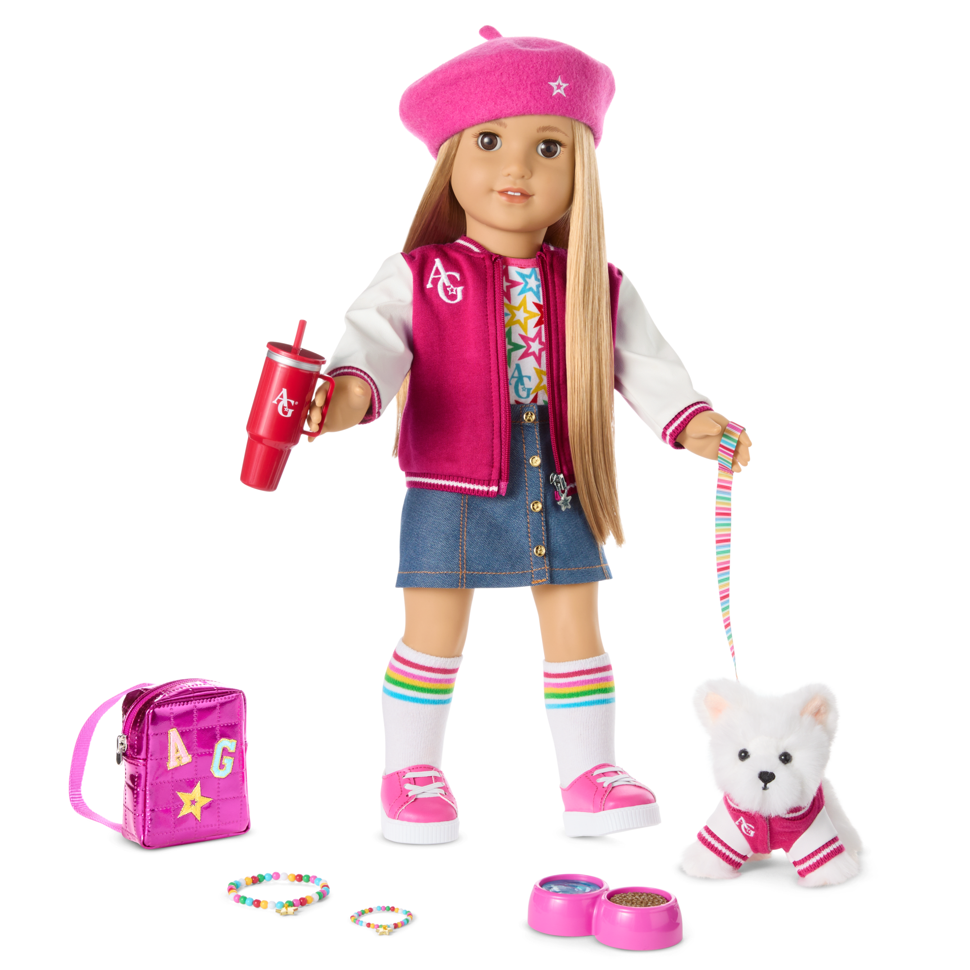 Truly Me™ 18-inch Doll #131 with straight blonde hair B4