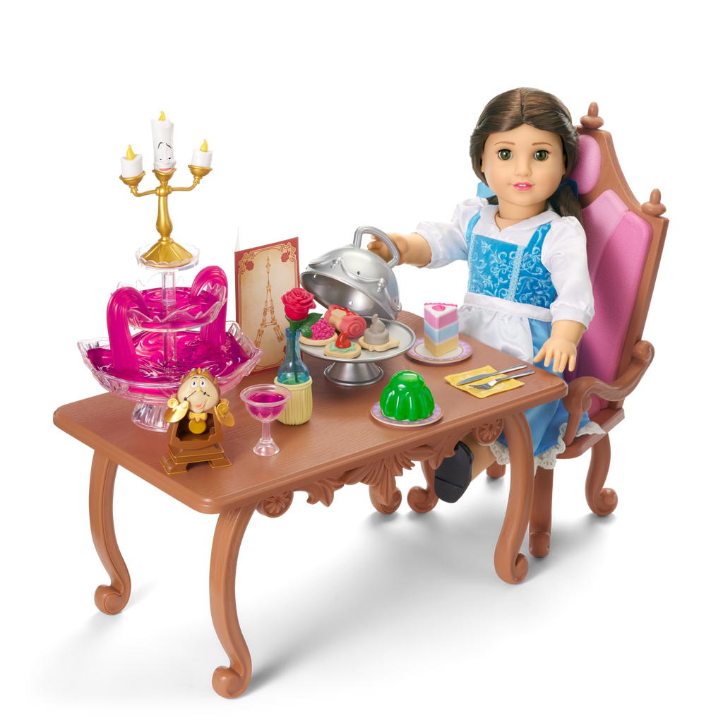 Disney Princess Belle Enchanted Castle Dining Set & Friends for 18-inch Dolls by American Girl® C5