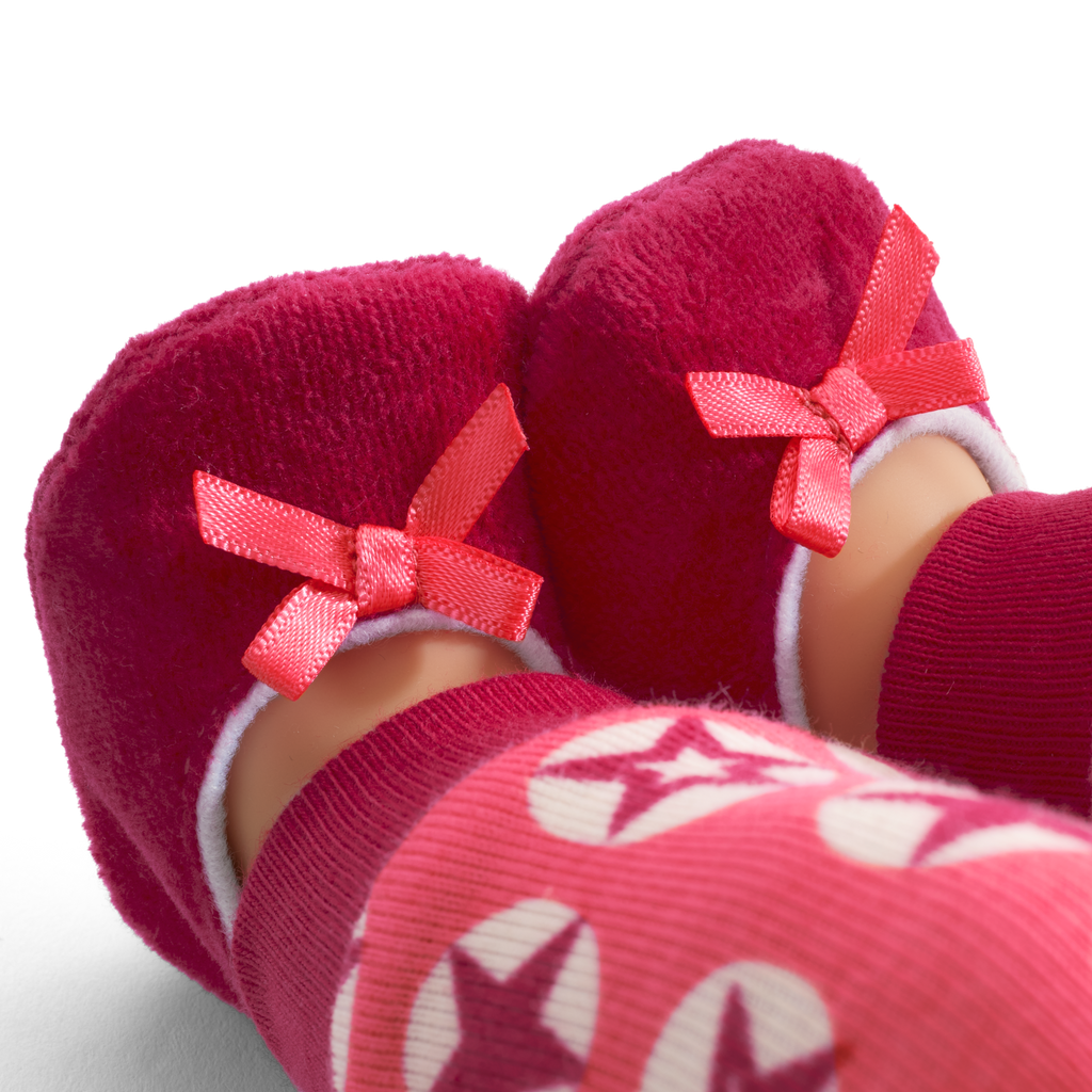American Girl® x Hanna Andersson Berry Bright Stars Pajamas for Bitty Baby® Dolls B8